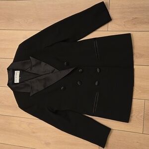 HOLT RENFREW Double-Breasted Tuxedo Jacket SIZE S
